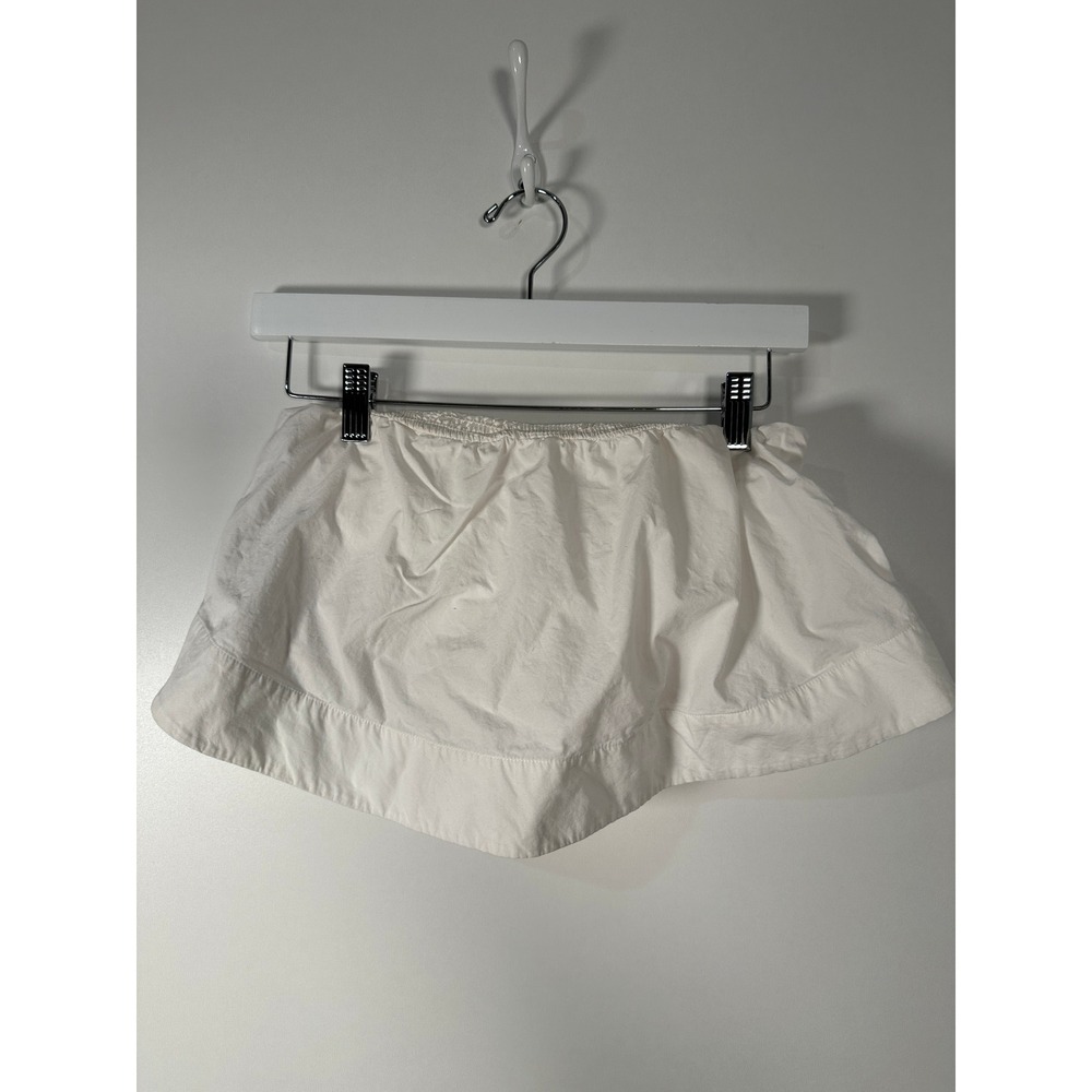 Wilfred Aritzia White Smocked Peplum Tube Top Strapless‎ Cotton Coquette Small
